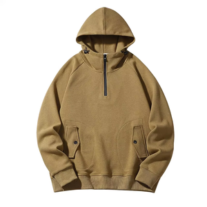 Wholesale Customized High-quality Heavyweight Winter Unisex Pullover Hoodie Solid Color Retro Washed Ragged Fleece - Product Image 1