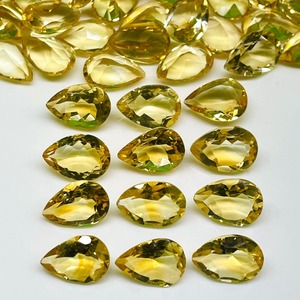 Citrine naturelle brésilienne 13mm 9mm, pierres de citrine taillées en poire, non traitées, prix de gros, en vrac, pour la fabrication de bijoux - Product Image 2