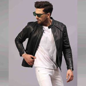 Servicio OEM, Venta al Por Mayor, Chaqueta de Cuero PU para Hombre, de Alta Calidad, para Otoño e Invierno, con Cuello de Piel, a Prueba de Viento y Cálida - Product Image 4