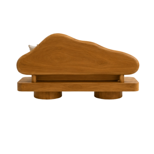 Canapé ARTERRA Premium en teck écologique durable, moderne, trois places, rembourré en mousse, sans accoudoirs, semi-circulaire, pour salon - Product Image 4