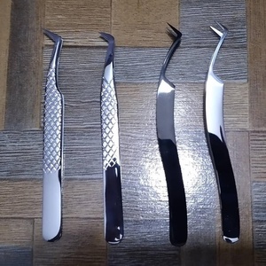 Vired Impex Professional Stainless Steel Fiber <b>Lash</b> Eyelash Tweezers <b>Cluster</b> <b>Lash</b> Tweezers High Quality Durable Precision 10mm - Product Image 4