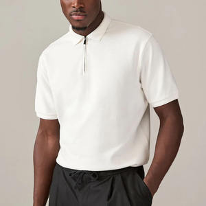 Camiseta de Algodón 100% para Hombre, Diseño Moderno, Superventas, con Cierre de Cremallera, Estampado Floral, Talla Grande, Color Sólido, Calidad Premium, Envío Rápido - Product Image 1