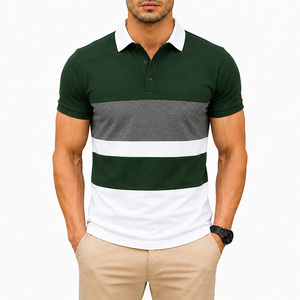 Camiseta de Golf Personalizada con Estampado Patriótico Americano en la Parte Delantera, de Poliéster, Estilo Raglán, Gráfico Retro, Elástica, de Manga Corta, Informal para Hombre - Product Image 3