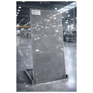 Nuevo Diseño de Baldosas de Porcelana ASPHALT DARK GREY de 600x1200mm, Acabado Brillante, 8mm, Antideslizantes, para Piso y Pared, Uso en Dormitorios y Salas de Estar - Product Image 2