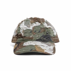 Vintage Distressed Camouflage Baseball Cap Men Adjustable 6-Panel Hat Ripped Canvas Style Casual Wear - Product Image 4