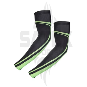 Manchon de compression pour bras, élastique côtelé, amincissant, fin, respirant, écologique, évacuant la transpiration, séchage rapide, antibactérien, unisexe - Product Image 4