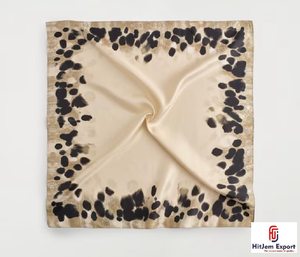 Custom Printed Short <b>Scarf</b> Fabric Premium Quality OEM ODM Private Label Textile Manufacturer Fashion Accessories Supplier Export - Product Image 6