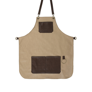 Tabliers de travail robustes en cuir, denim et toile pour hommes, avec poches à outils, pour barista, chef, restaurant, jardinage, barbecue et barbier - Product Image 1