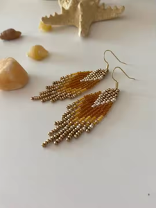 Design Beaded and Hand Embroidered <b>Earrings</b> at the Back Best Jewellery Supplier - Product Image 1
