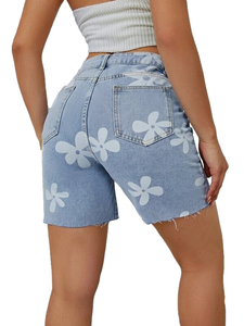 Hot Sale Designer <b>High</b> <b>Waist</b> Sexy Ripped Denim <b>Short</b> Pants Summer Women <b>Jeans</b> Sustainable Material Hemp Women Denim <b>Shorts</b> - Product Image 4