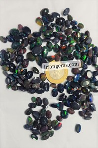 Nuevo Lote al por Mayor de Ópalo Negro Etíope Facetado en Cabujón por Peso con Diferentes Formas y Tamaños Utilizado para la Fabricación de Joyas - Product Image 4