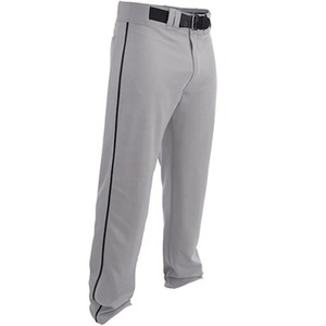 Pantalon de sport pour homme en polyester blanc et gris avec bande latérale rouge, fermeture éclair, poches, évacuation de l'humidité, coupe régulière, protection UV, respirant - Product Image 4