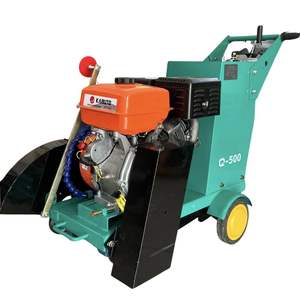 Machine à découper le béton à moteur essence Q500A, 13-15HP, scie à route/sol, profondeur de coupe maximale de 180 mm, lame diamantée de 500 mm, haute efficacité - Product Image 2