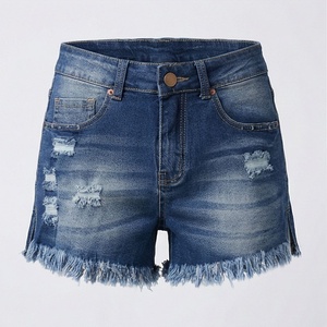 Shorts en jean taille basse personnalisés confortables pour femmes, style décontracté et tendance pour l'été - Product Image 1