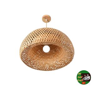 Vietnam Handmade Bamboo Hanging <b>Lamp</b> Woven Rattan Style Pendant Light <b>Shade</b> for Cafe Restaurant Hotel Home Interior Decor - Product Image 2