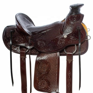 Selle de ranch de haute qualité, écologique et confortable pour le cavalier et le cheval, produits d'équitation anglaise en provenance d'Inde - Product Image 1
