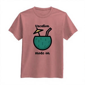 180 GSM Premium Men's Fashion Cotton T-Shirt High Quality Oversized Fit Eco-Friendly Cartoon Print Short Sleeve Custom <b>Logo</b> - Product Image 5