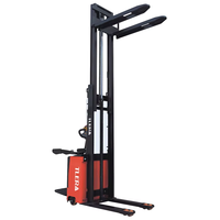 TLERA Gerbeur de palettes entièrement électrique 1500kg 2000kg Chariot élévateur à fourche pour espaces étroits avec plate-forme