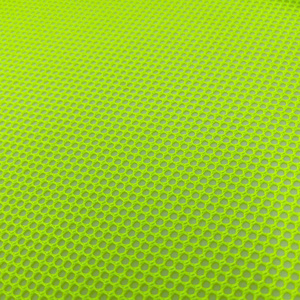 100% Polyester huỳnh quang phản chiếu Neon màu vàng lưới vải cho lót may mặc thoáng khí và vật liệu mềm - Product Image 4