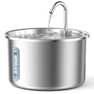 Fontanella <span class=keywords><strong>per</strong></span> Animali Domestici all'Ingrosso, Distributore d'Acqua <span class=keywords><strong>per</strong></span> <span class=keywords><strong>Gatti</strong></span> con Pompa Ultra-Silenziosa, Ricarica <span class=keywords><strong>Automatica</strong></span>, <span class=keywords><strong>Ciotola</strong></span> in Acciaio Inossidabile a Motivo Solido <span class=keywords><strong>per</strong></span> Cani e <span class=keywords><strong>Gatti</strong></span> - Product Image 1