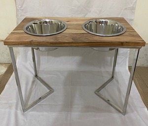 Hot Sale Modern Large Wooden Pet <b>Feeder</b> Double Bowls or Comfortable Feeding Stand for Dogs and <b>Cats</b> Available at Good Price - Product Image 4