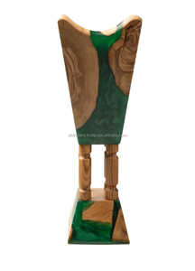 Quemador de Incienso de Resina y Madera Árabe Hecho a Medida con Tapa de Epoxi Premium para una Experiencia de Fragancia de Lujo de Bakhoor y Oud - Product Image 6