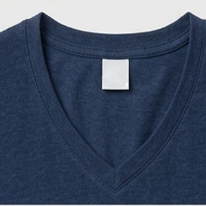 Short <b>Sleeve</b> V-Neck Men's T-Shirt Casual Cotton Blend <b>Undershirt</b> Classic Fit Tee with Curved Hem - Product Image 2