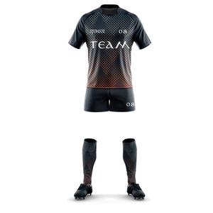 Sublimation OEM Custom <b>Blank</b> Men's Adult Sports Wear T-shirt Breathable Rugby Uniforms Quick Dry Rugby Jersey - Product Image 4