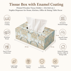 Luxury Decorative Wooden <b>Tissue</b> Box Holder | Peacock Print <b>Tissue</b> Storage Box Handmade <b>Tissue</b> <b>Paper</b> Dispenser for Home Office - Product Image 5