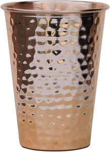 Vaso de cobre martillado de 550ml sin revestimiento, ecológico, desechable, Ayurveda, beneficios para la salud, vasos, Metal, cobre - Product Image 6