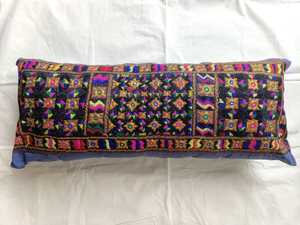 Vintage Antique Embroidered 100% Cotton Rectangular Pillowcase Colorful Folk Pattern Envelop Home Decor Throw <b>Cover</b> <b>Sofa</b> Chair - Product Image 6