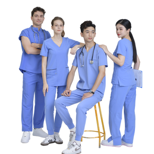 DISEÑO PERSONALIZADO juego de uniformes de enfermería uniformes médicos ropa de hospital/clínica PE algodón rayón muy suave y elástico-Muestra gratis - Product Image 6