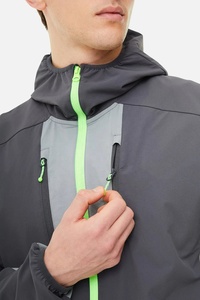 Chaqueta Cortavientos Impermeable Ligera para Hombre, con Capucha y Cierre, para Correr y Senderismo al Aire Libre, con Logotipo Personalizado, Talla 6XL - Product Image 5