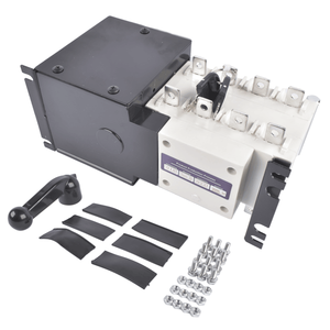 Interruptor de Transferencia Automática (ATS) Industrial 4P 100A en Blanco y Negro 110V o 220V con Material de Plástico, Cobre y Acero - Product Image 6