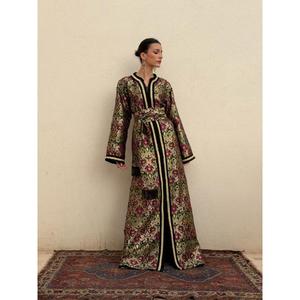 High Quality Handmade Vintage-cut Brocade <b>Kaftan</b> Inspired By Ancestral Silhouettes For The Most Couture Allure For Women - Product Image 1
