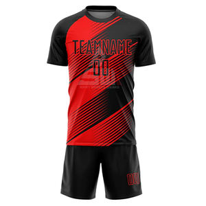 Maillot et Short de Football Personnalisables – Tenue d'Équipe 100% Polyester à Séchage Rapide, Respirante, Anti-Bactérienne, Impression Numérique Frontale - Product Image 1