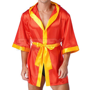 High Quality Professional Trendy Eco-Friendly Polyester Boxing <b>Robe</b> for <b>Men</b> Youth Long Sleeves 2026 - Product Image 3