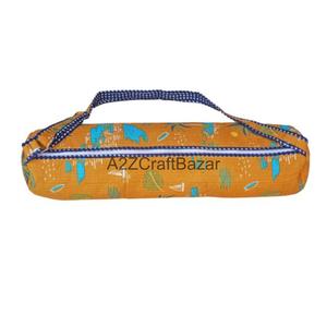 100% Cotton Yoga Gym <b>Bag</b> Adjustable Strap Soft Handle Zipper Closure-Multi-Functional Outdoor Sports Travel <b>Bag</b> - Product Image 5