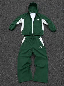 Chándal Unisex Transpirable de Algodón y Spandex con Bloques de Color, Capucha, Manga Larga, Ajuste Holgado, Casual, Deportivo, con Cordón Lateral - Product Image 3