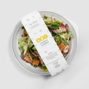 Custom UV Resistant Food Box Container Labels Waterproof Premium Vinyl Stickers for Hamburger Meat Bakery Takeaway Packaging - Product Image 3