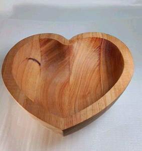 Tazón para Ensalada de Madera de Acacia Hecho a Mano, Apto para Lavavajillas y Ligero, Diseño Clásico, Reutilizable para Fiestas y Pasta - Product Image 3