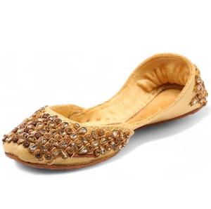 Khussa de Alta Calidad para Mujer, Estilo Punjabi, Hecha a Mano, de Cuero, Cómoda, Informal, para Exteriores, Antideslizante, Todas las Tallas y Colores - Product Image 5