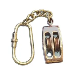 Latest Style Indian Handcrafted 3D Design Shaped Metal Brass Keychain Best Metal Keychains Wholesaler Supplier
