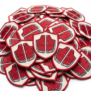 Oval Embroidered Patch Dry Sump Pump <b>Badge</b> Off White Twill Braided Line Engine Oil System Emblem <b>Maker</b> - Product Image 5