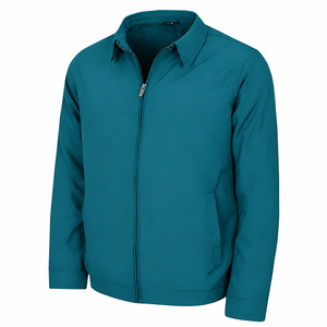 Veste de pluie streetwear pour homme avec logo personnalisé, en nylon softshell imperméable, tissée, pour le sport en plein air, la course à pied et la protection contre le vent. - Product Image 3