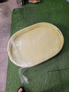 Bandeja Flotante de Ratán Natural con Tejido Suave, Ideal para Servir Junto a la Piscina y Decoración de Interiores de Spa - Product Image 4