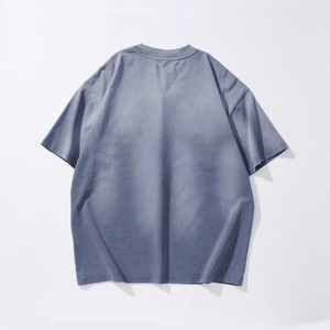 Camiseta de Manga Larga para Hombre, Estilo Vintage, Oversize, con Bloques de Color, Estampado DTG, Corte Boxy, Lavado Ácido, Manga Raglán, Personalizada para Verano - Product Image 2