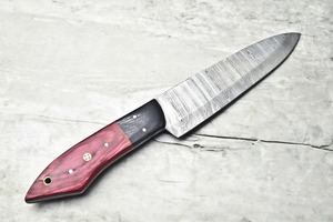 Juego de cuchillos de cocina clásicos de acero damasco, tipo básico, de alta gama, con mango de madera, los más vendidos. - Product Image 5