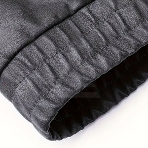 Men Leather Bomber <b>Jacket</b> Genuine Leather Casual <b>Zip</b> <b>Up</b> <b>Jacket</b> With Ribbed Functional Pockets And Comfortable Daily Wear - Product Image 5