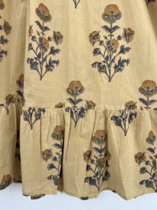 Vestido bohemio de moda al por mayor para mujer, vestido maxi de algodón con estampado floral hecho a mano, ropa de playa de verano, atuendo para vacaciones en resort. - Product Image 3
